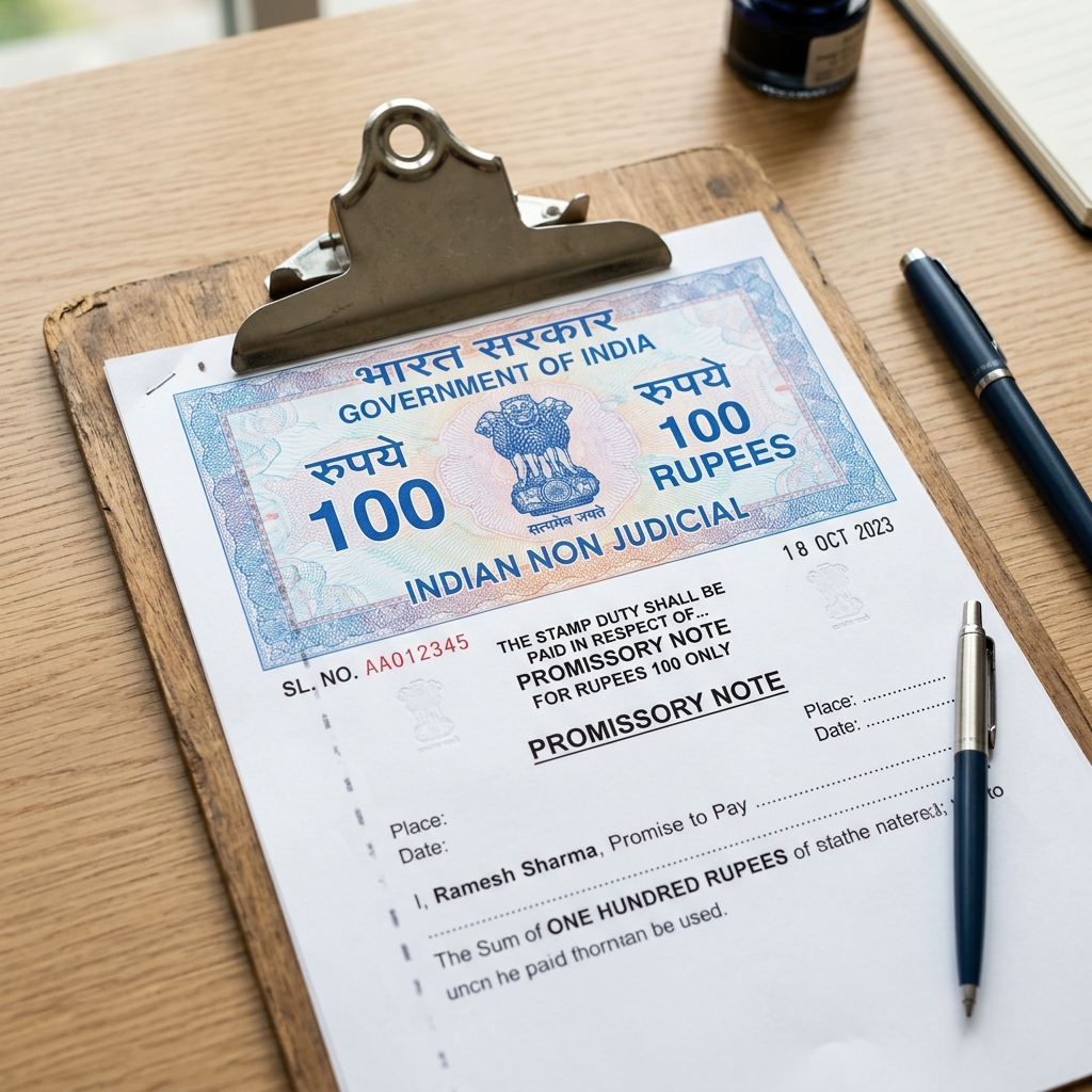 Official Indian land revenue document verification